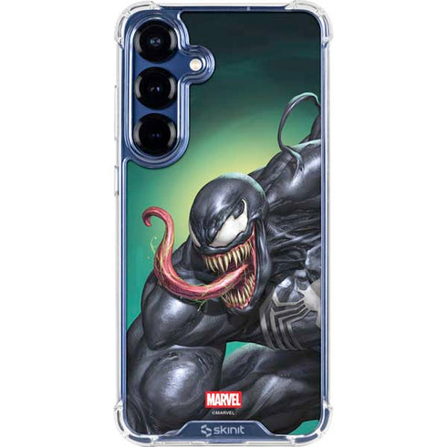 Marvel Venom Symbiote Galaxy S25 Clear Case